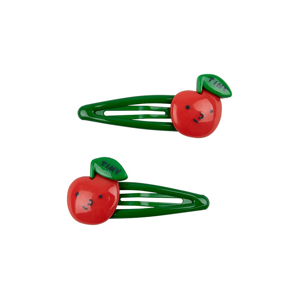 SALE30%OFF】tinycottons APPLES HAIR CLIPS SET deep red タイニーコットンズ アップル ヘアクリップセット（ディープレッド）  - インポート 輸入 ベビー服 子供服 出産祝い 通販 | vivid LIFE