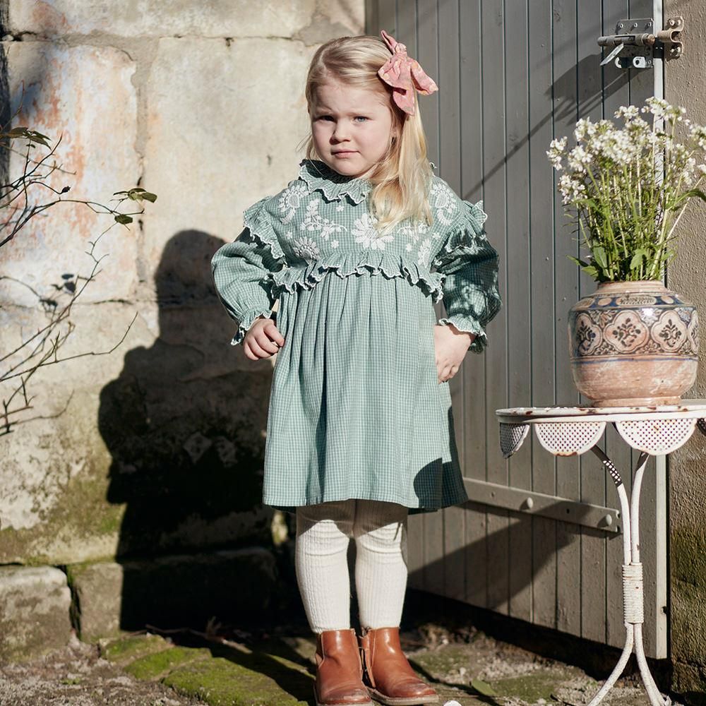 Louise Misha Baby Dress Illi Sauge ルイーズミーシャ 襟付き長袖ワンピース（セージ）