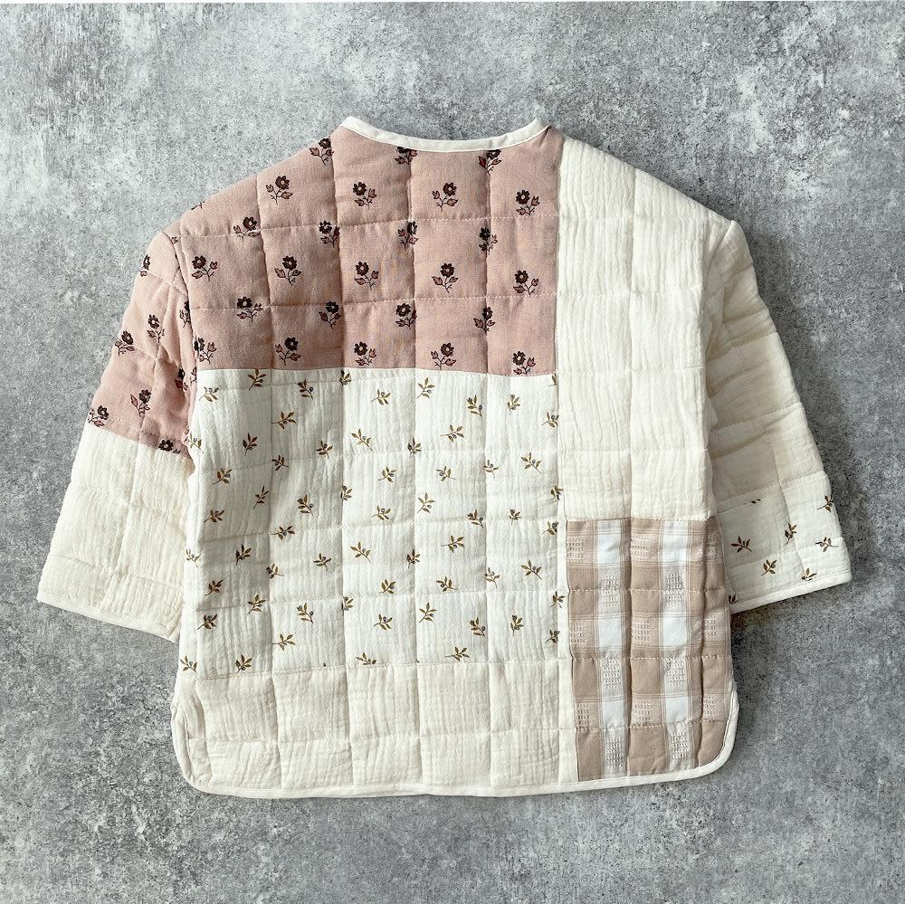 【e】Rylee + Cru パッチワークワンピース 4-5y SALE】Rylee + Cru gretta dress patchwork ivory ライリー