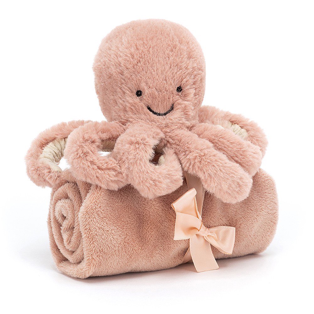 JELLYCAT Odell Octopus Soother ジェリーキャット オクトパススーサー（オデル） - インポート 輸入 ベビー服 子供服  出産祝い 通販 | vivid LIFE