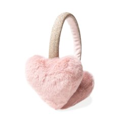 Rockahula Kids Fluffy Love Heart Earmuffs PINK ロッカフラキッズ ハートイヤーマフラー（ピンク）