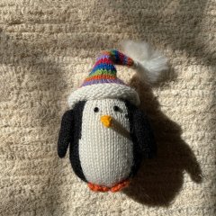 Melange Collection Penguin Ornaments メランジェコレクション ニットオーナメント ペンギン（A/Black）