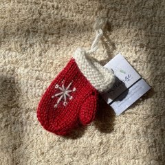 Melange Collection Mitten Ornaments メランジェコレクション ニットオーナメント ミトン（C/Red Snowflake）
