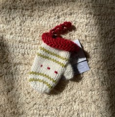 Melange Collection Mitten Ornaments 󥸥쥯 ˥åȥʥ ߥȥD/White Stripes