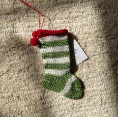 Melange Collection Tiny Socks Ornaments メランジェコレクション ニットオーナメント タイニーソックス（A/Green）