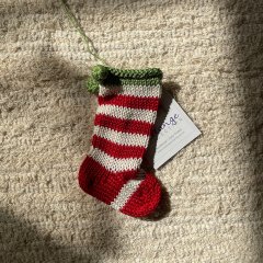 Melange Collection Tiny Socks Ornaments メランジェコレクション ニットオーナメント タイニーソックス（B/Red）