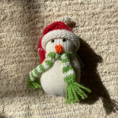Melange Collection Snowman Ornaments メランジェコレクション ニットオーナメント スノーマン（B/Red Beanie）