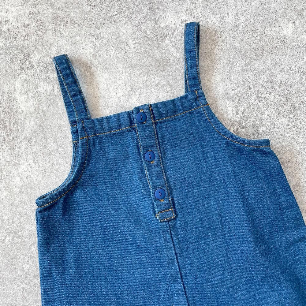 SALE20%OFF】tinycottons SOLID DENIM DUNGAREE deep indigo タイニー