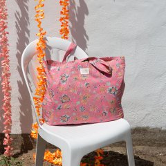 Louise Misha Tote Bag Beverly Strawberry Bohemian Hindi ルイーズミーシャ トートバッグ Lサイズ（ストロベリーボヘミアンヒンディ）