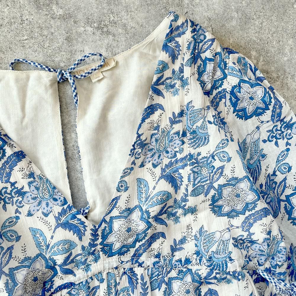 Louise Misha Dress Bali Blue Indian Bloom ルイーズミーシャ