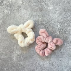 Rockahula Kids Fluffy Bunny Ears Scrunchie Pink ロッカフラキッズ フラッフィーバニーイヤーズシュシュ2点セット（ピンク）