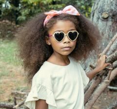 Rockahula Kids Glitter Heart Sunglass es Gold ロッカフラキッズ  グリッターハートサングラス（ゴールド）