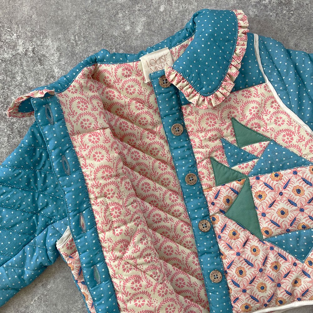 SALE20%OFF】Louise Misha JACKET NIAGARA STONE BLUE PATCHWORK 中綿入りジャケット（ストーンブルーパッチワーク）  - インポート 輸入 ベビー服 子供服 出産祝い 通販 | vivid LIFE