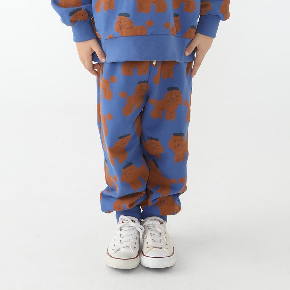 tinycottons TINY POODLE SWEATPANT cobalt blue タイニーコットンズ プードル柄ロングスウェットパンツ（コバルトブルー）