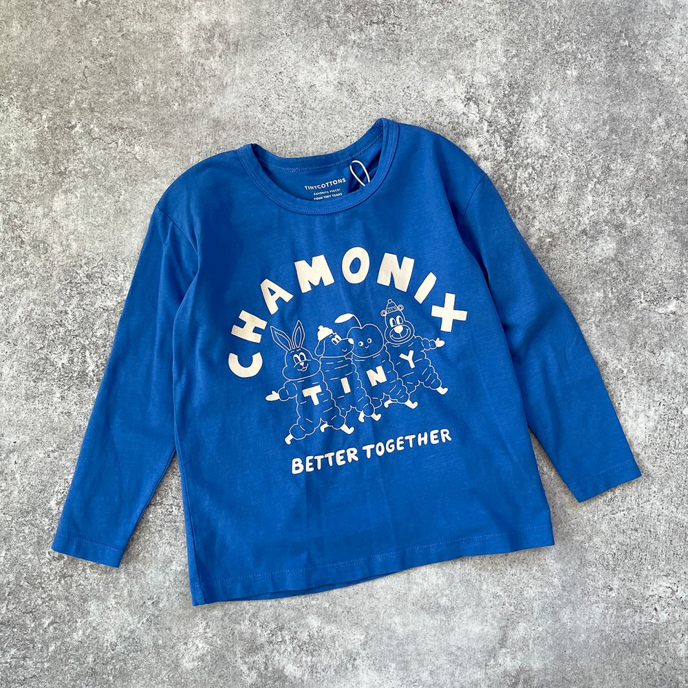 tinycottons CHAMONIX TEE blue タイニーコットンズ キャラ