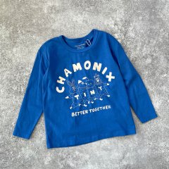 tinycottons CHAMONIX TEE blue タイニーコットンズ キャラグラフィック長袖Tシャツ（ブルー）