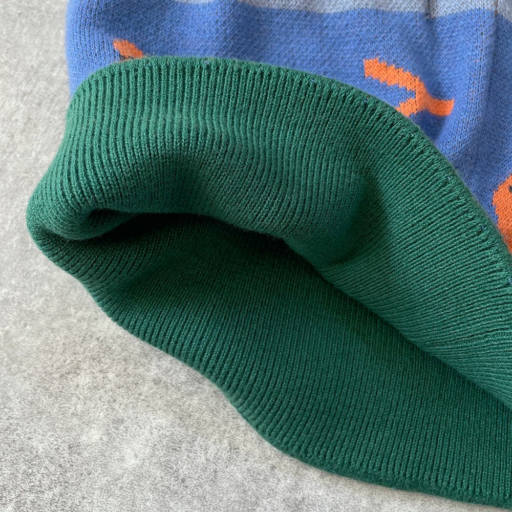 tinycottons BEARS NECK WARMER blue/deep green タイニーコットンズ