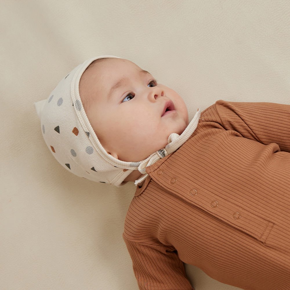 SALE20%OFF】Quincy Mae RIBBED PIXIE BONNET GEO クインシー メイ ピクシーボンネット（ジオ） -  インポート 輸入 ベビー服 子供服 出産祝い 通販 | vivid LIFE