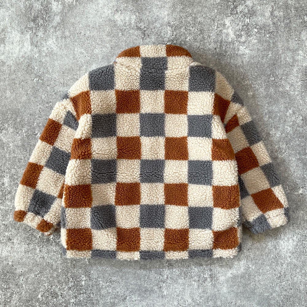 SALE20%OFF】Rylee + Cru COCO JACKET SHEARLING CHECK NATURAL ライリーアンドクルー  ボアジャケット（チェック） - インポート 輸入 ベビー服 子供服 出産祝い 通販 | vivid LIFE