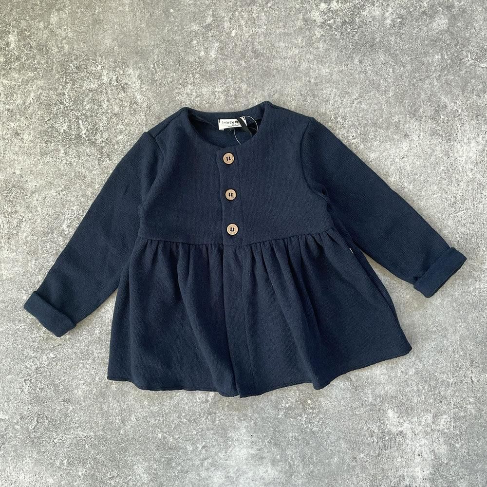 1 + in the family dress NIKITA navy ワンモア イン ザ ファミリー 長袖ワンピース（ネイビー）