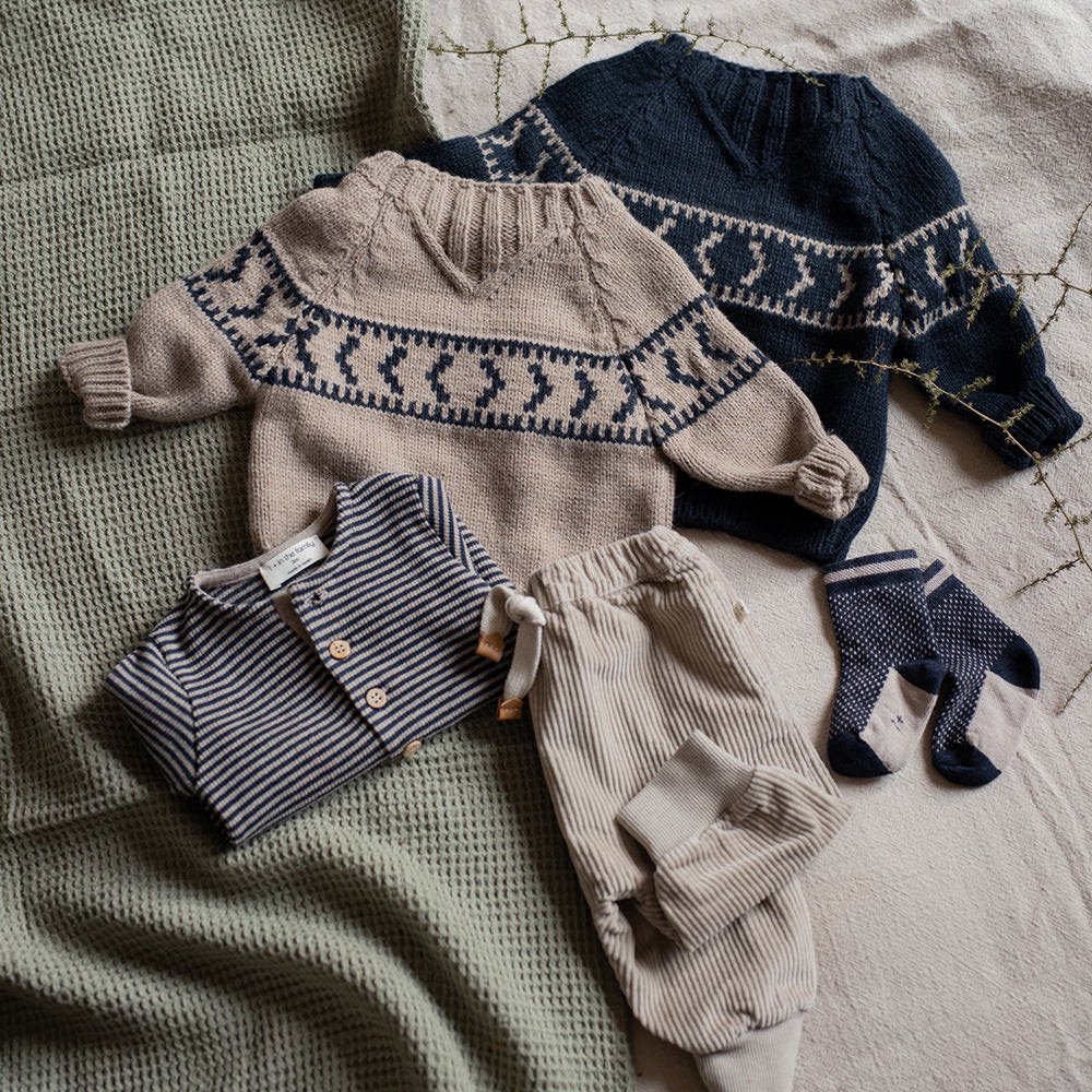 1 + in the family jumper MIEKE navy ワンモア イン ザ ファミリー