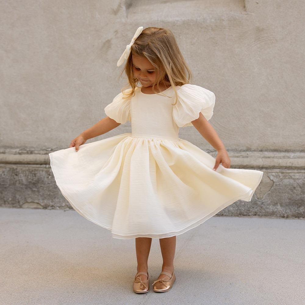 Noralee SOFIA DRESS IVORY ノラリー 半袖ドレス（アイボリー