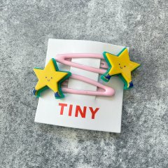 tinycottons DANCING STAR HAIR CUPS SET yellow タイニーコットンズ ヘアクリップ（イエロー）