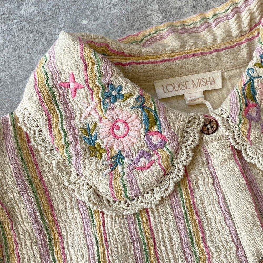 Louise Misha Dress Marla Multicolor Rainbow Lines ルイーズ