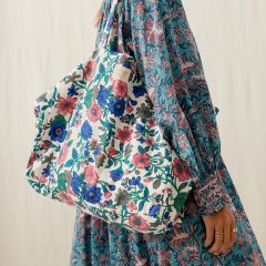 Louise Misha Tote Bag Beverly Blue Summer Meadow 륤ߡȡȥХå Lʥ֥롼ޡɥ