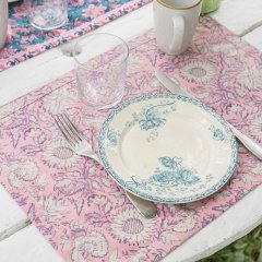 Louise Misha Table Set Carlitta Pink Daisy Garden 륤ߡ ޥå2ȡʥԥ󥯥ǥǥ