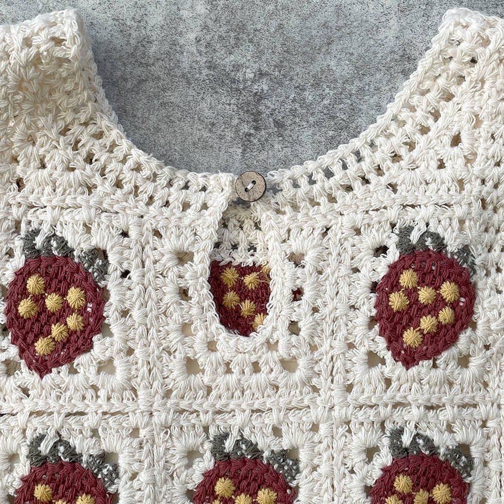 SALE20%OFF】Rylee + Cru CROCHET TANK MINI DRESS ||STRAWBERRY SALE20%OFF】Rylee + Cru CROCHET TANK MINI DRESS ||STRAWBERRY