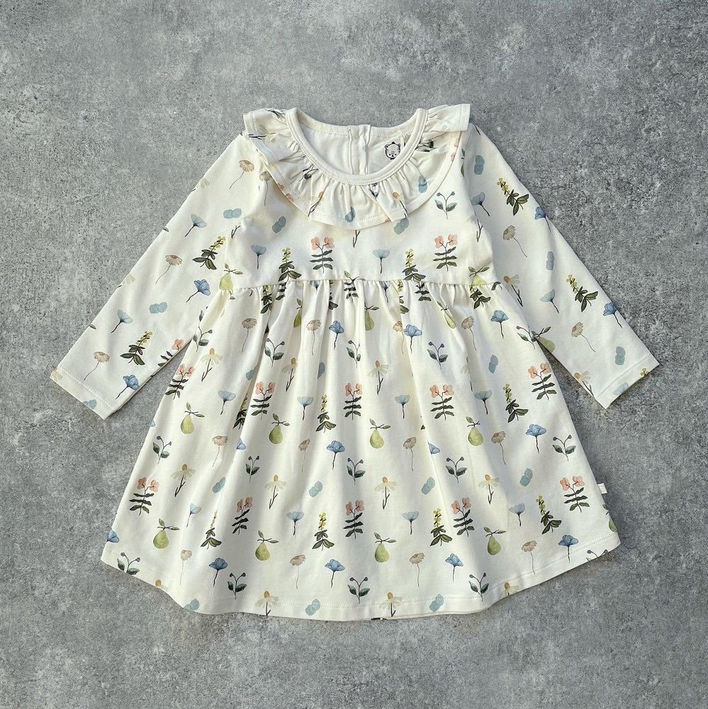 Wilson and Frenchy Organic Ruffle Dress Petit Garden ウィルソン アンド フレンチー 花柄長袖ワンピース（プチガーデン）