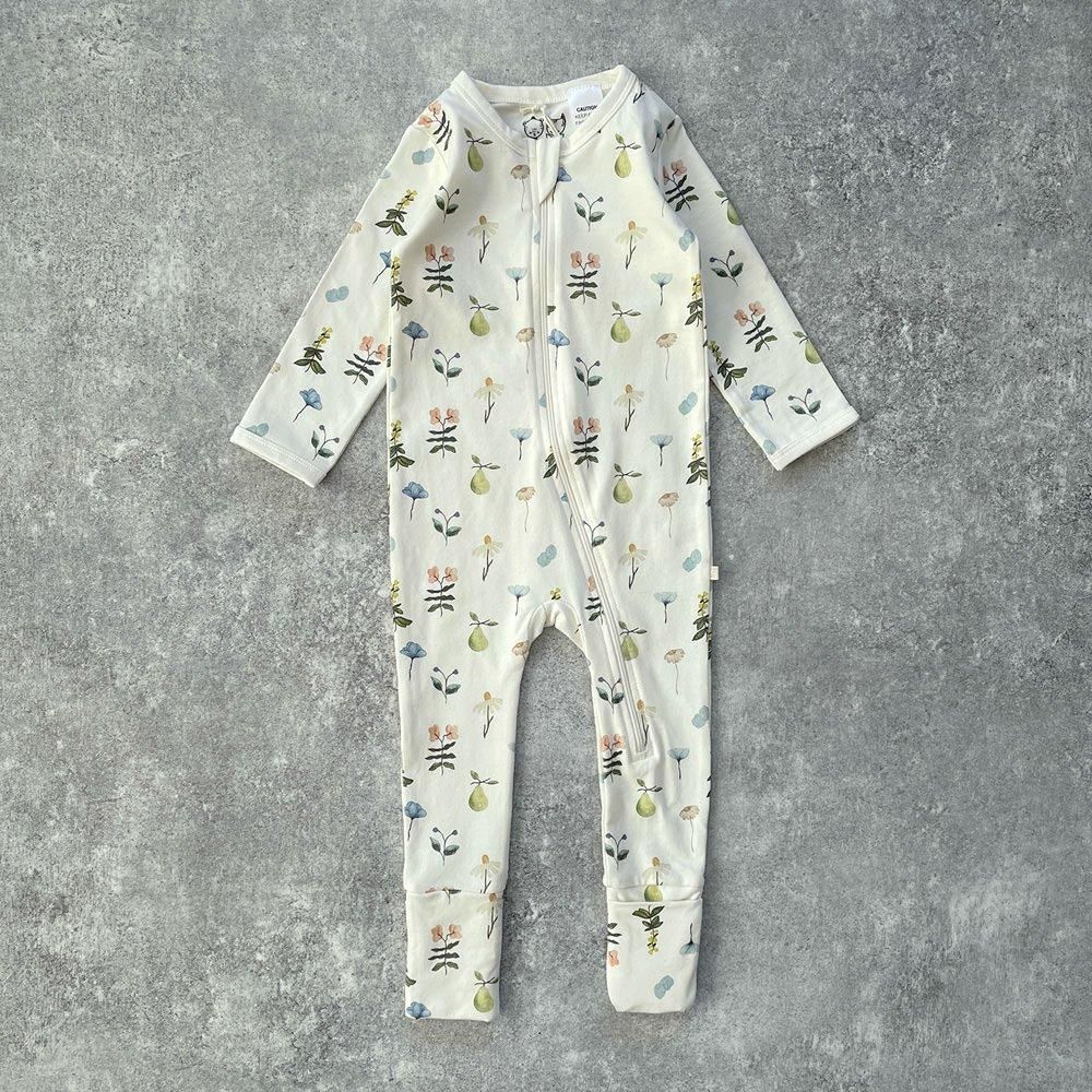 Wilson and Frenchy Organic Zipsuit with Feet Petit Garden ウィルソン アンド フレンチー ジップロンパース（プチガーデン）