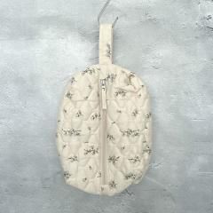 Garbo&Friends Bluebell Satin Quilted Toiletry Bag Medium ܥɥե ȥ쥿꡼Хå Mʥ֥롼٥