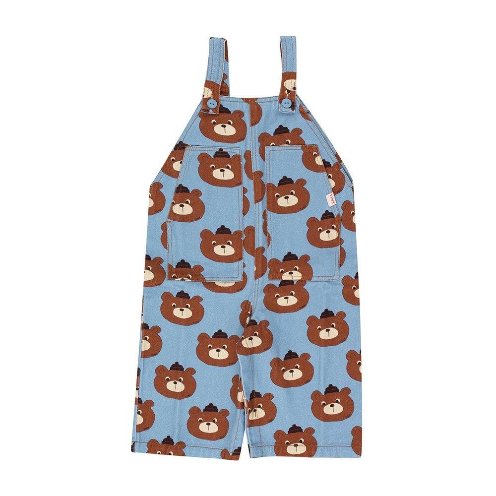 tinycottons BABY BEARS DUNGAREE denim blue タイニーコットンズ ベビーベアサロペット（デニムブルー）