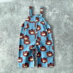 tinycottons BABY BEARS DUNGAREE denim blue タイニーコットンズ ベビーベアサロペット（デニムブルー）