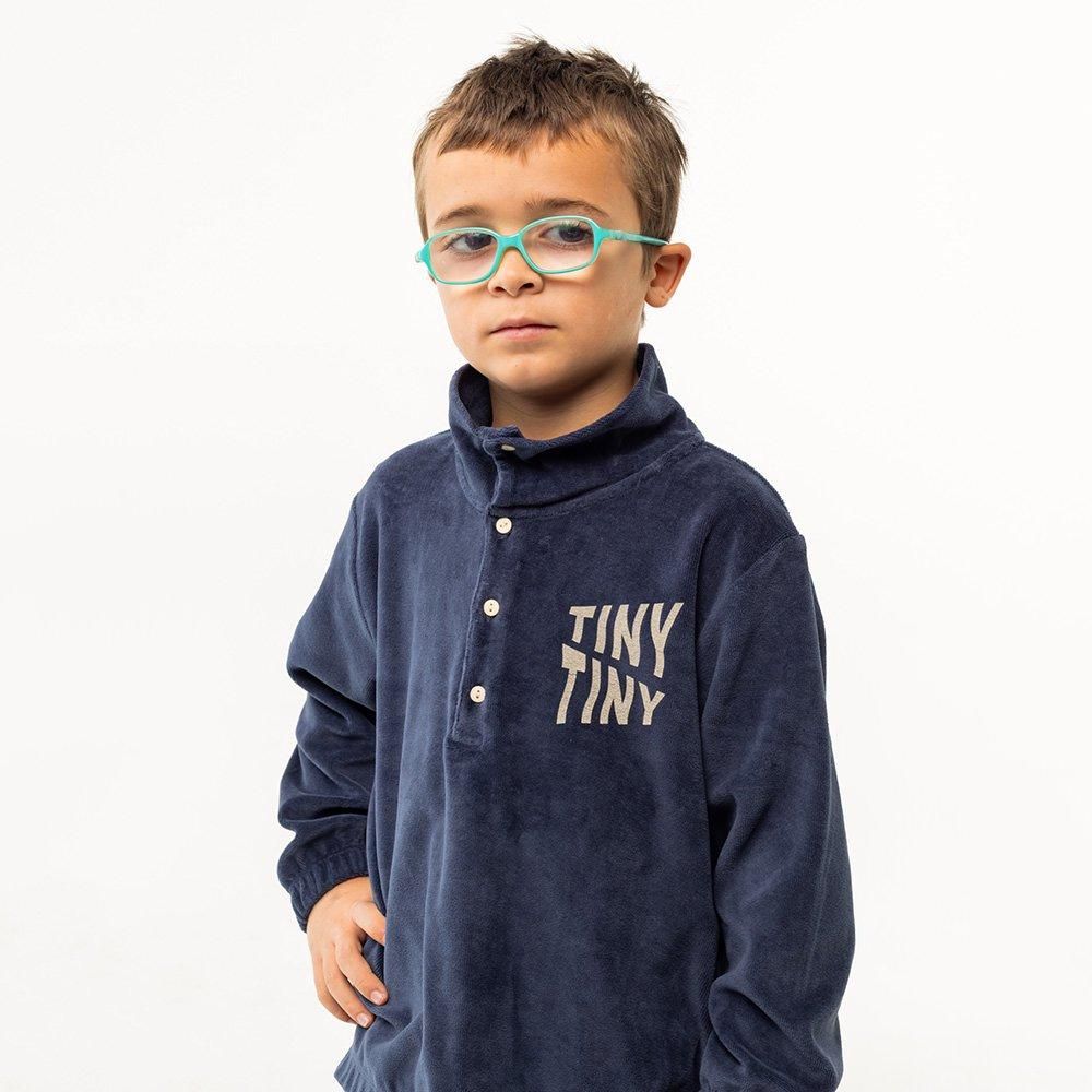 tinycottons TINY WAVES MOCKNECK SWEATSHIRT navy タイニーコットンズ 長袖モックネックスウェット（ネイビー）