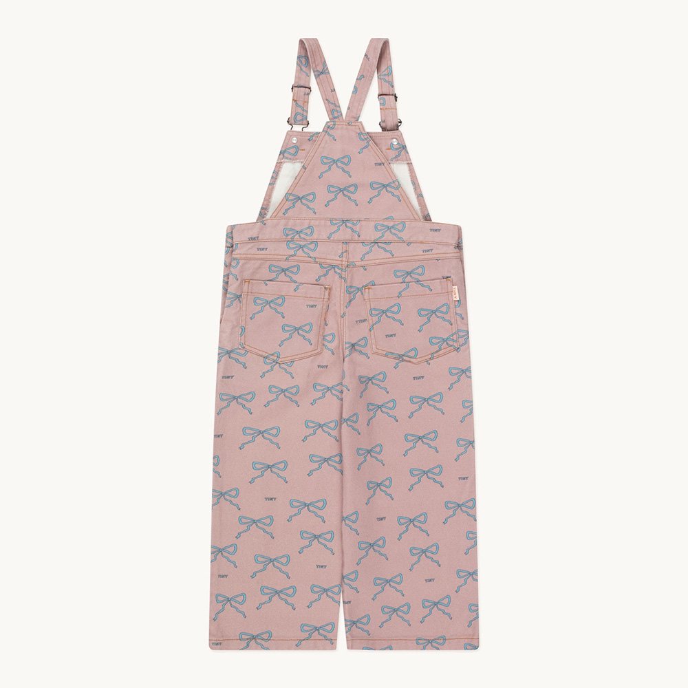 tinycottons BOWS DENIM DUNGAREE taupe タイニーコットンズ デニムサロペット（トープ） - インポート 輸入  ベビー服 子供服 出産祝い 通販 | vivid LIFE