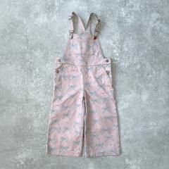 tinycottons BOWS DENIM DUNGAREE taupe タイニーコットンズ デニムサロペット（トープ）