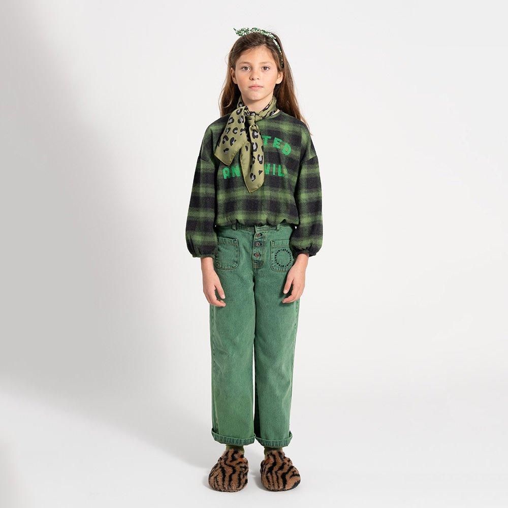 piupiuchick FLANNEL BLOUSE GREEN & BLACK CHECKED ピゥピゥチック フランネルブラウス（グリーン&ブラックチェック）