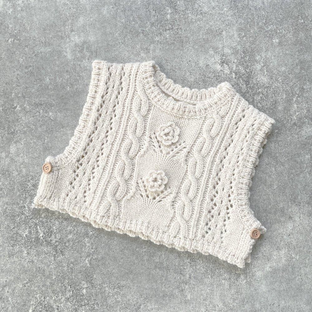 Louise Misha Vest Chabyna Cream ルイーズミーシャ ニットベスト（クリーム）