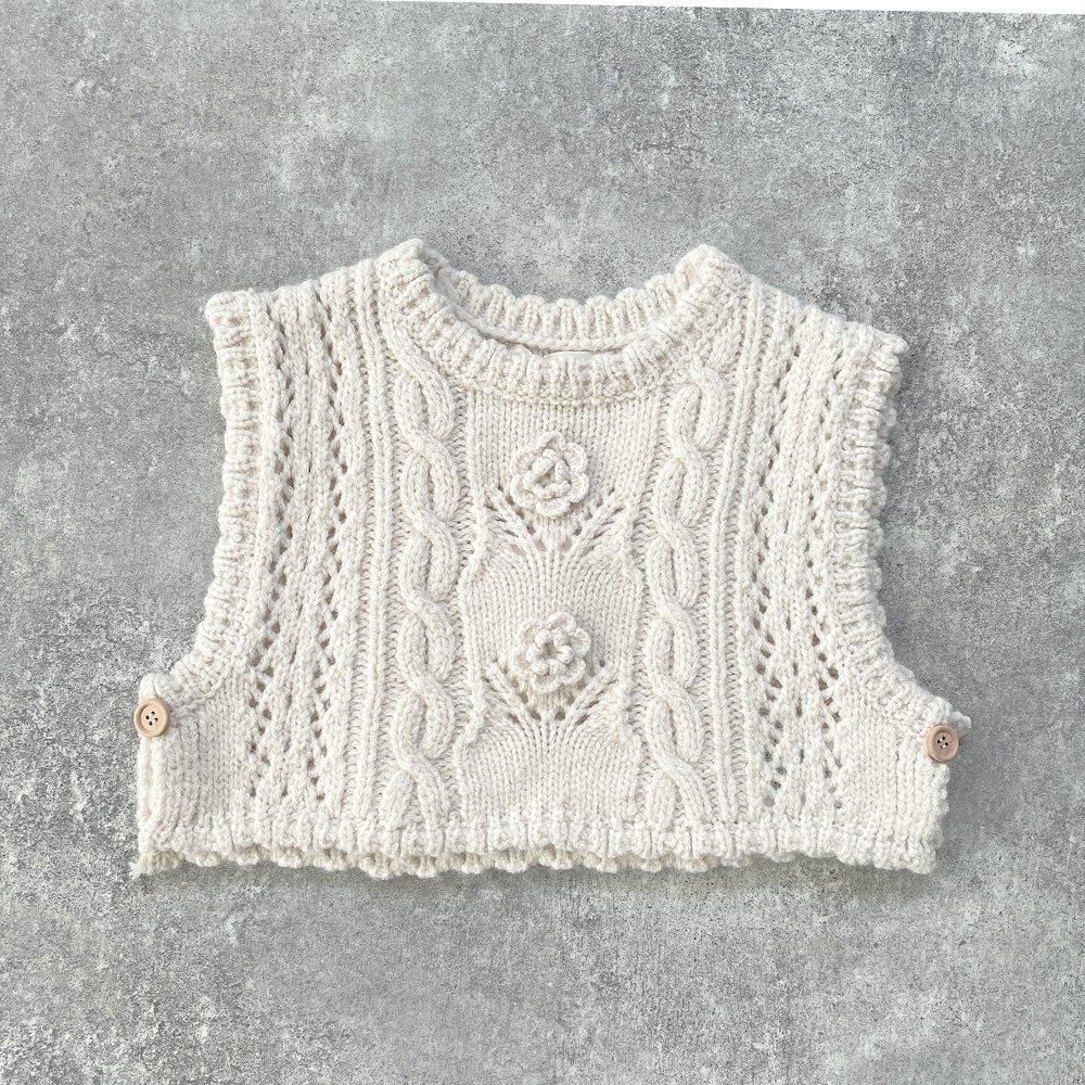 Louise Misha Vest Chabyna Cream ルイーズミーシャ ニットベスト（クリーム）