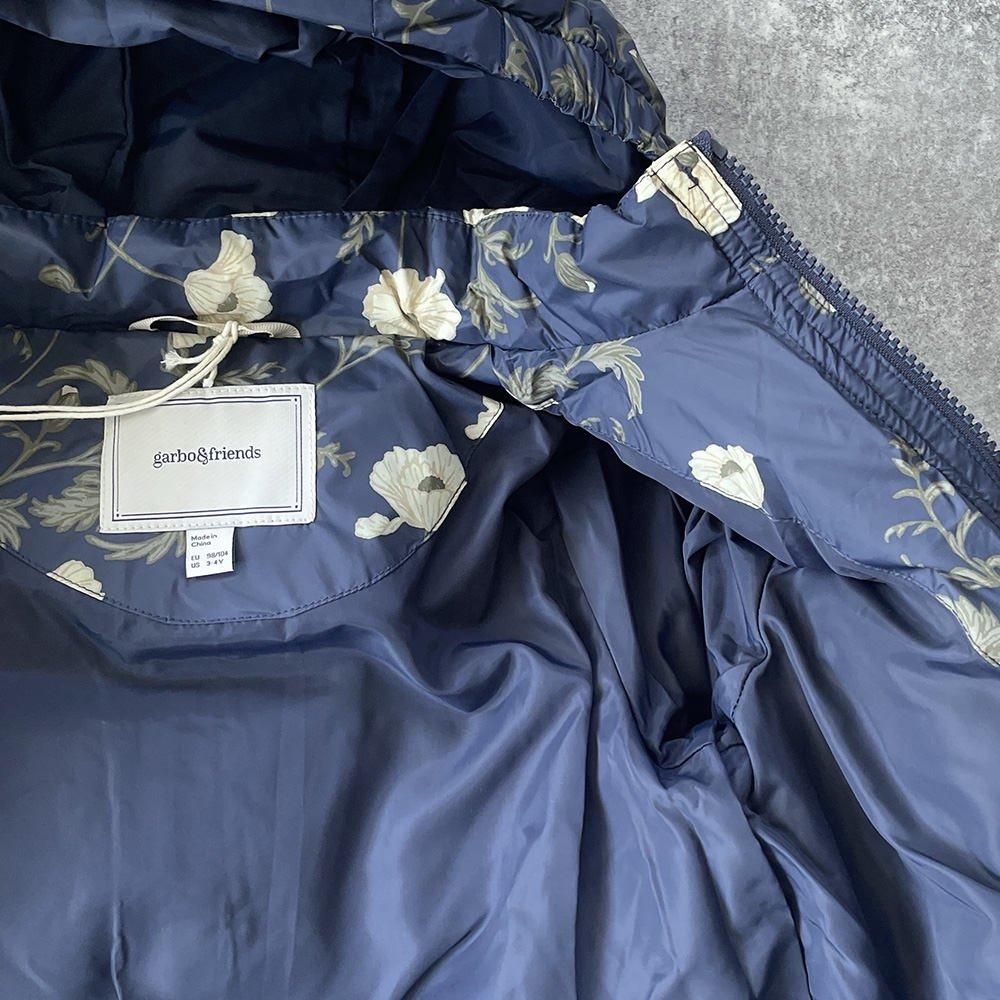 Garbo&Friends Flos Navy Puffer Jacket ガルボアンドフレンズ