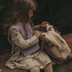 Garbo&Friends Prune Beige Pile Backpack ܥɥե Хåѥåʥץ롼١