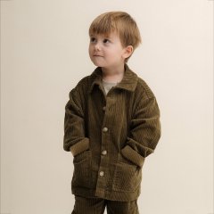 Garbo&Friends Olive Corduroy Overshirt ܥɥե ǥСġʥ꡼֡