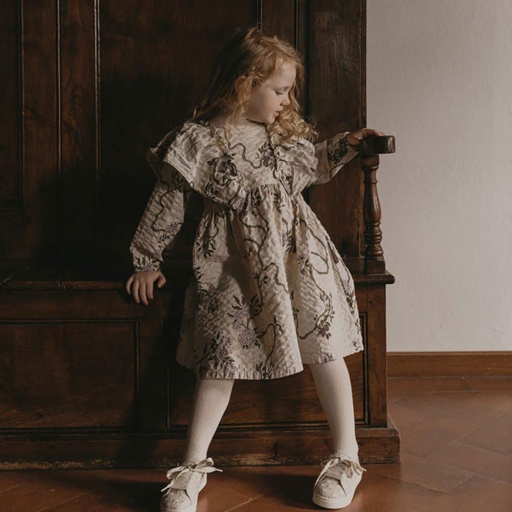 Garbo&Friends Tree of Life Seersucker LS Dress ガルボアンド