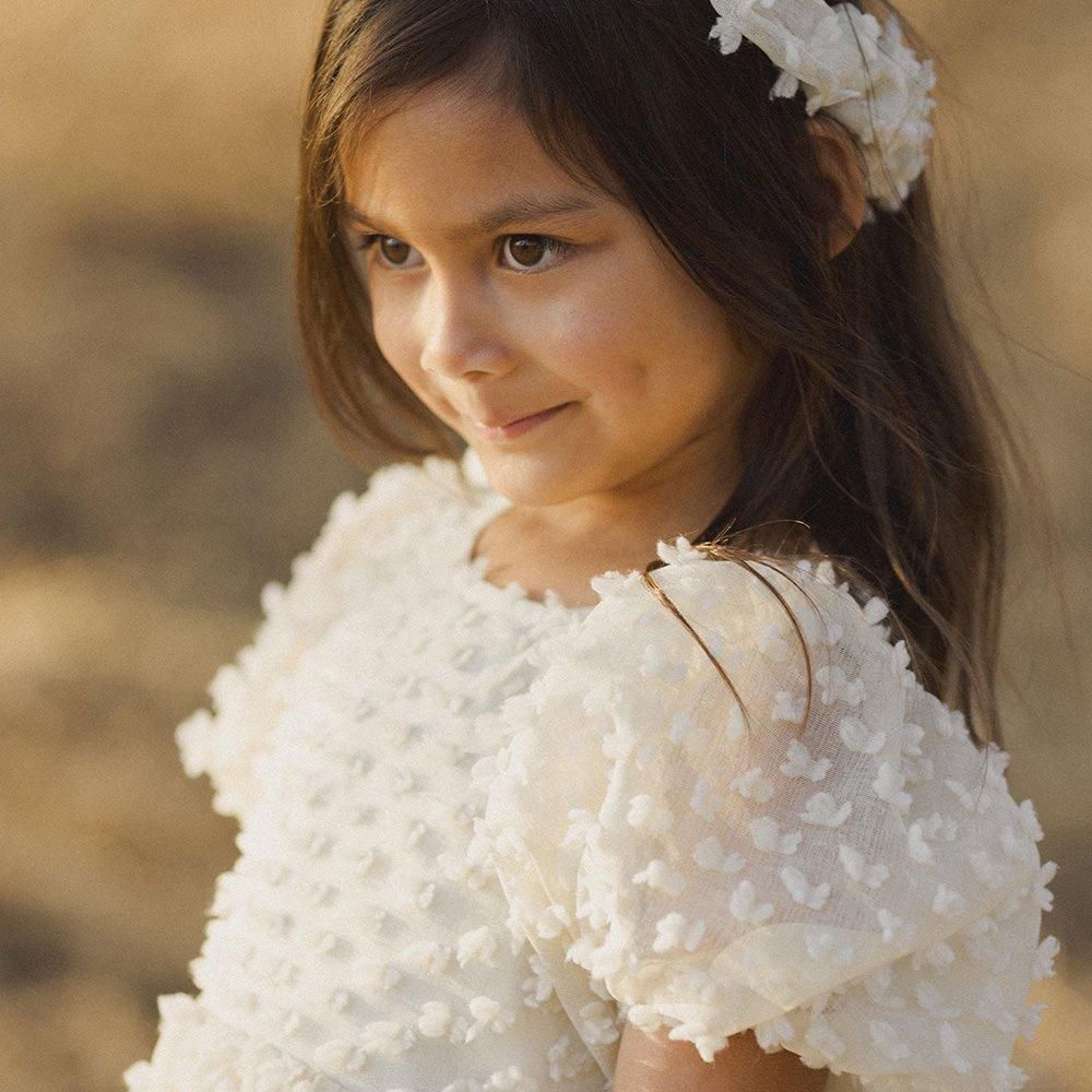 Noralee CHLOE DRESS IVORY �Υ�꡼ Ⱦµ�ɥ쥹�ʥ����ܥ꡼��