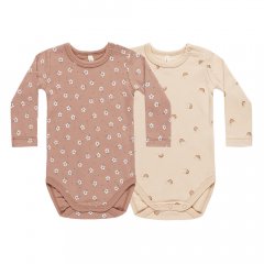 Quincy Mae JERSEY BODYSUIT 2 PACK ROSE DITSY RAINBOWS 󥷡 ᥤ Ĺµܥǥ2ȡʥƥ/쥤ܡ