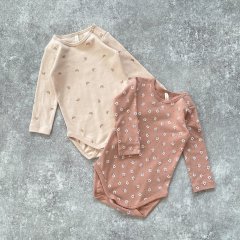 Quincy Mae JERSEY BODYSUIT 2 PACK ROSE DITSY RAINBOWS 󥷡 ᥤ Ĺµܥǥ2ȡʥƥ/쥤ܡ