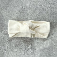 Quincy Mae KNOTTED HEADBAND IVORY 󥷡 ᥤ إХɡʥܥ꡼